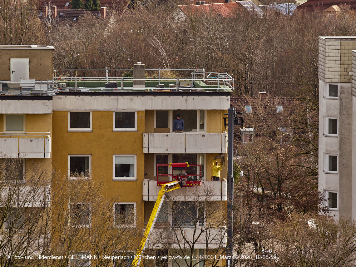 09.03.2023 - Fassadensanierung und Balkonentfernung am Karl-Marx-Ring 57c